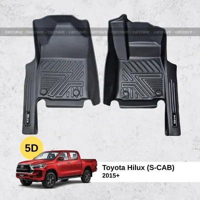 5D Floor Mats for Toyota Hilux 2015+ (S-CAB)