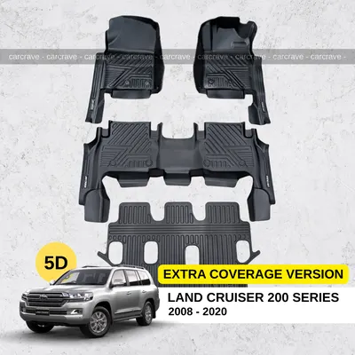5D Floor Mats for Land Cruiser 200 series 7 seater