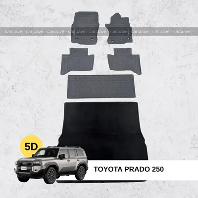 Original Rubber Floor Mats for Prado 250 (7 seater with trunk)