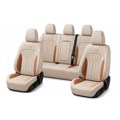 Leather Seat Covers - Beige