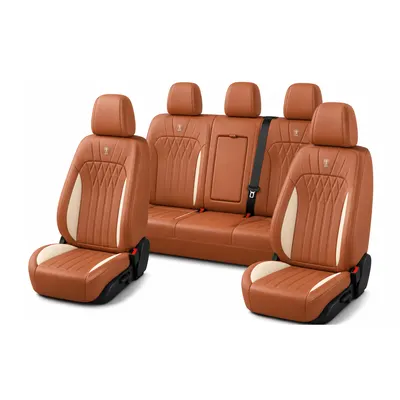 Leather Seat Covers - Brown