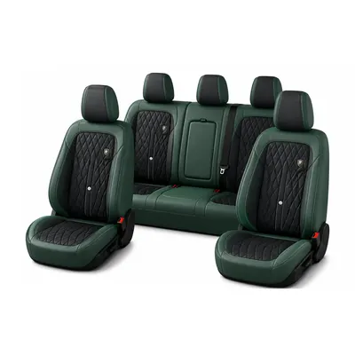 Diamond Seat Covers - Green-Black