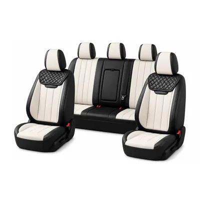 Diamond Seat Covers - Black-White