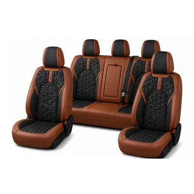 Diamond Seat Covers - Black-Brown